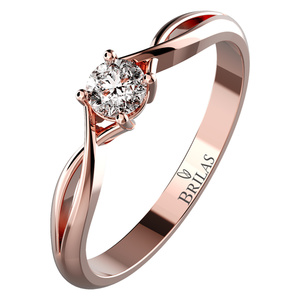 Neve R Briliant-zásnubní prsten z růžového zlata