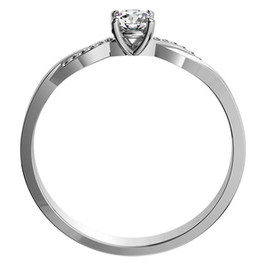 Danika W Briliant - prsten z bílého zlata