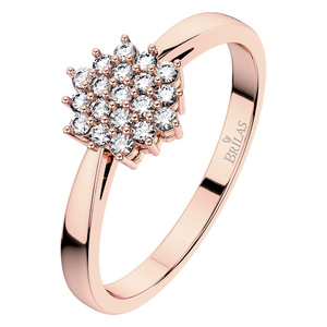 Krasomila Princess R Briliant - zásnubní prsten z růžového zlata