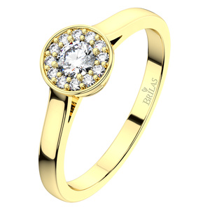 Zlatovláska Princess G Briliant - zásnubní prsten ze žlutého zlata