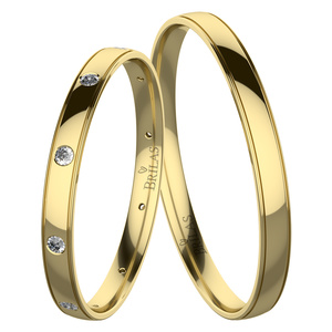 Fade Gold - snubní prsteny ze žlutého zlata
