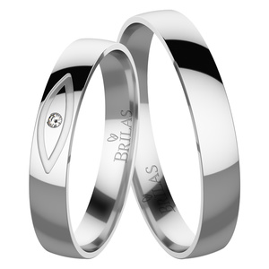 Jadran White - snubní prsteny z bílého zlata