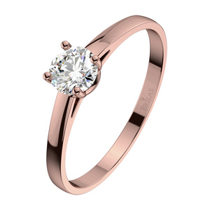 Marcelka Red-zásnubní prsten z růžového zlata