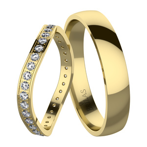 Superba II Gold - snubní prsteny ze žlutého zlata