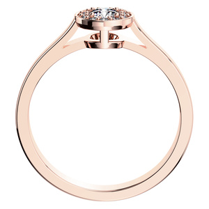 Zlatovláska Princess Red - zásnubní prsten z růžového zlata