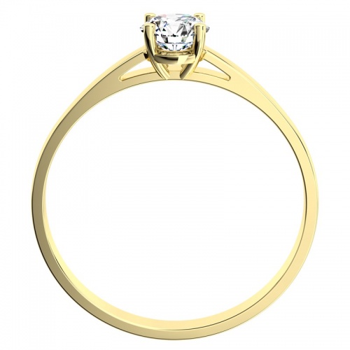 Diona GW Safír (4 mm) - zásnubní prsten ze žlutého zlata se safírem