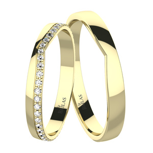 Briana Gold - snubní prsteny ze žlutého zlata