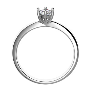 Zurina WW Safír  - zásnubní prsten z bílého zlata