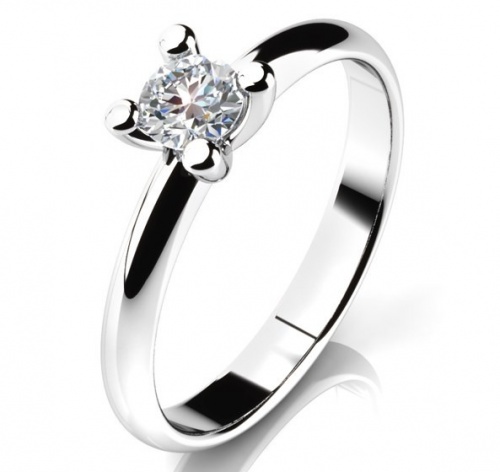 Hestia White-klasický zásnubní prsten v dokonalém provedení