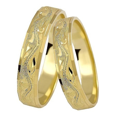 Paola Gold-snubní prsteny s bohatým zdobením