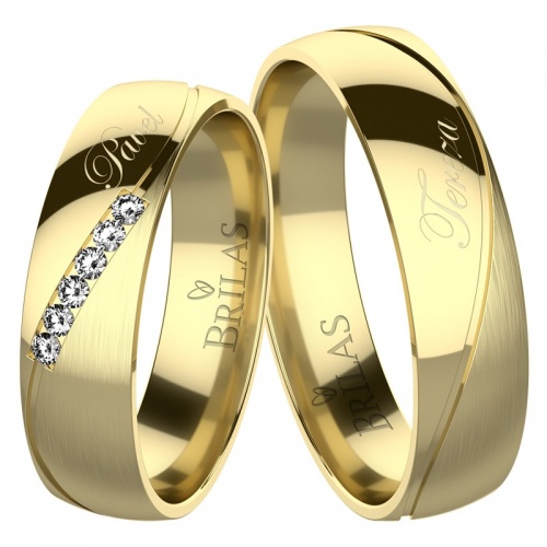 Amos Gold  jedinečné snubní prsteny ze žlutého zlata