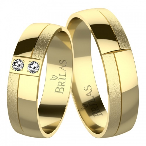 Matilde Gold snubní prsteny ze žlutého zlata