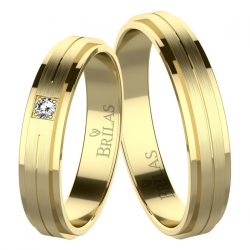 Luki Gold snubní prsteny ze žlutého zlata
