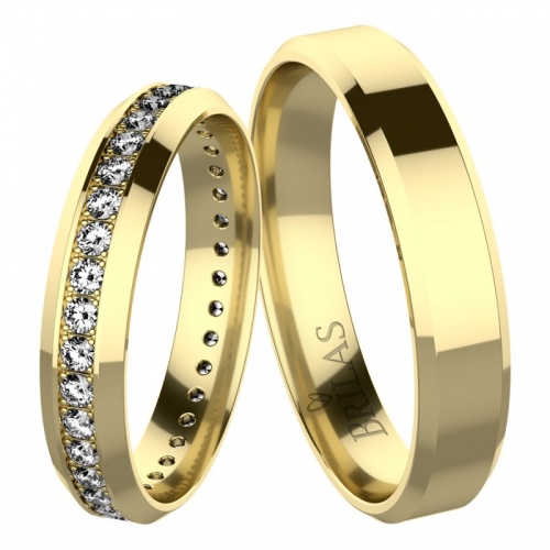 Ottone Gold snubní prsteny ze žlutého zlata