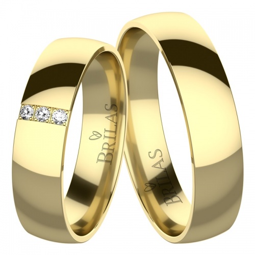 Luisella Gold snubní prsteny ze žlutého zlata