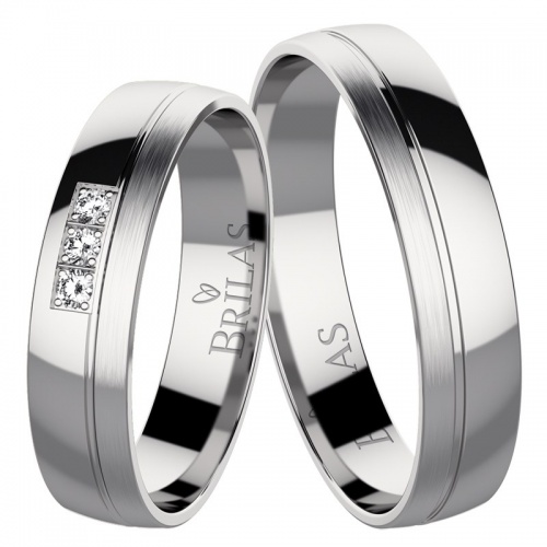Nunziatina Steel  luxusní ocelové snubní prsteny