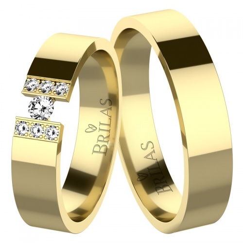 Epona Gold snubní prsteny ze žlutého zlata