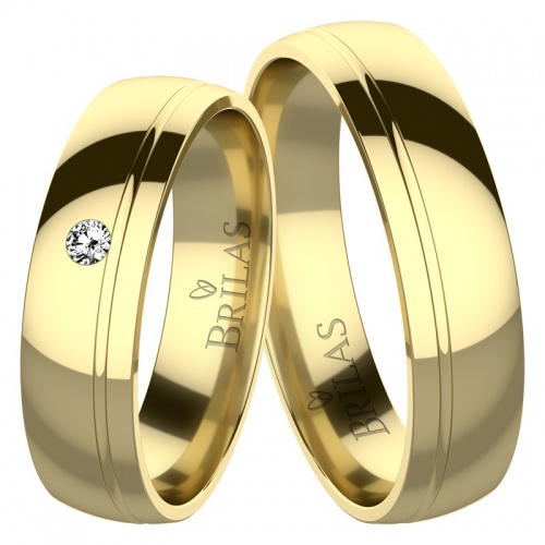 Orsola Gold originální snubní prstýnky ze žlutého zlata