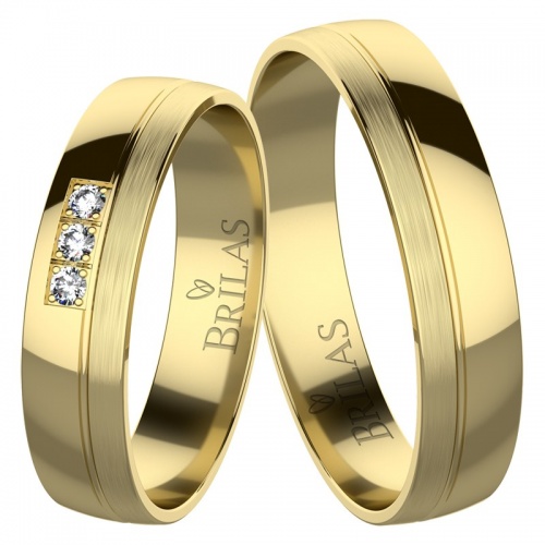 Nunziatina Gold snubní prsteny ze žlutého zlata