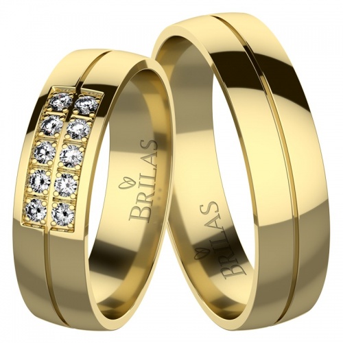 Simonetta Gold snubní prsteny ze žlutého zlata