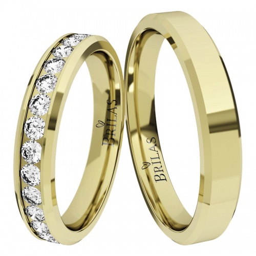 Auris Gold snubní prsteny ze žlutého zlata