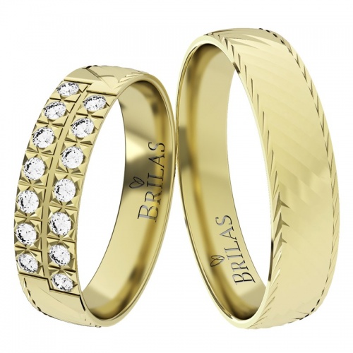 Izolda Gold snubní prsteny ze žlutého zlata