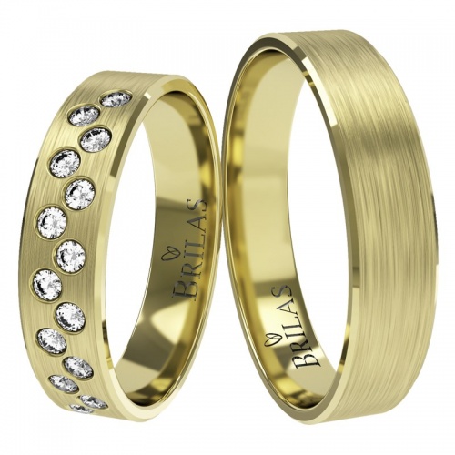 Klaudie Gold snubní prsteny ze žlutého zlata