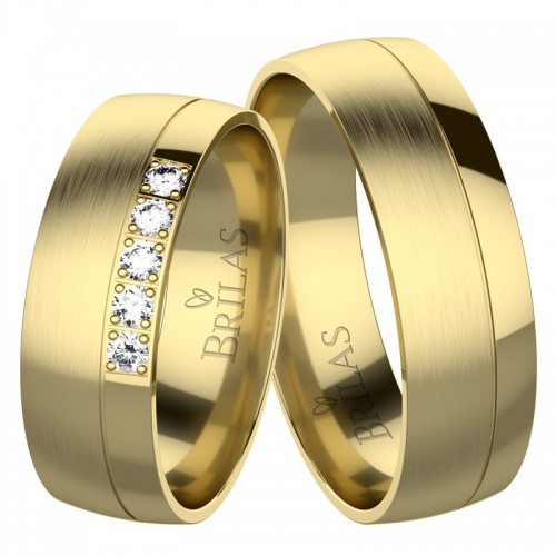Nicollo Gold snubní prsteny ze žlutého zlata