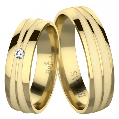 Criss Gold snubní prsteny ze žlutého zlata