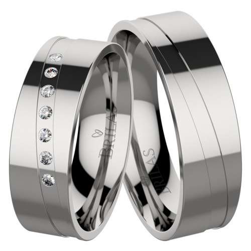 Alexis Stone ocelové snubní prsteny
