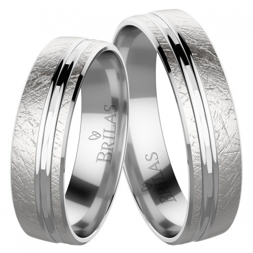 Sony White snubní prsteny z bílého zlata