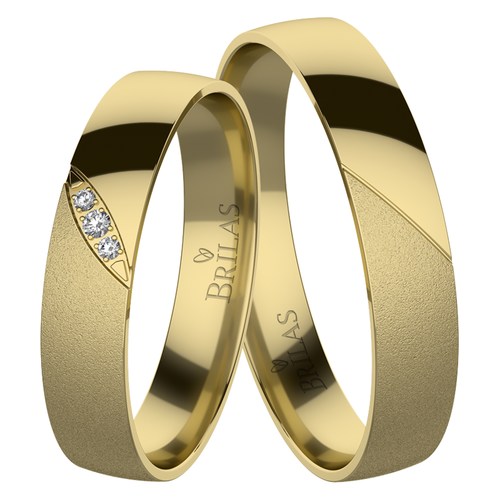 Leticie Gold snubní prsteny ze žlutého zlata