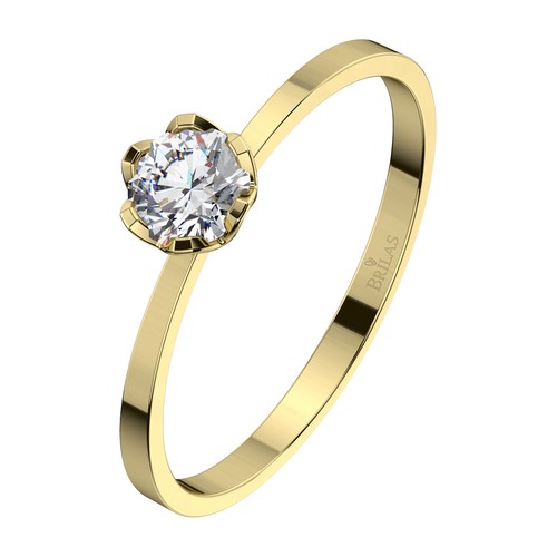 Filoména Gold zásnubní prsten ze žlutého zlata