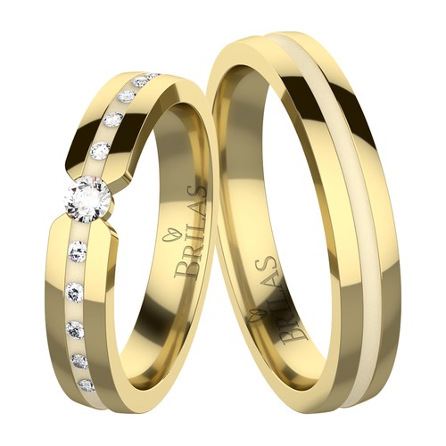 Rabia Gold snubní prsteny ze žlutého zlata