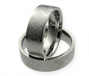 Tristan ring  ocelové snubní prsteny