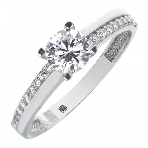 Janis Silver moderní stříbrný prsten