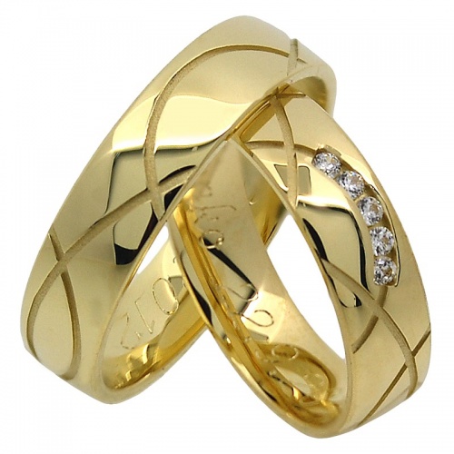 Nicomede Gold jedinečné snubní prsteny ze žlutého zlata