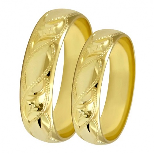 Leonzio Gold elegantní snubní prsteny
