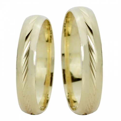 Zambo Gold  tradiční snubní prstýnky s jemným proužkem