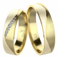 Celestina Gold Briliant snubní prsteny ze žlutého zlata