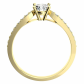 Angelina Gold rozkošný zásnubní prsten ze žlutého zlata