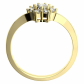 Arleta Gold honosný zásnubní prsten ze žlutého zlata
