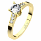 Monika Gold překrásný zásnubní prsten ze žlutého zlata