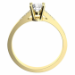 Monika Gold překrásný zásnubní prsten ze žlutého zlata