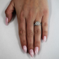 Arabela White zásnubní prsten z bílého zlata