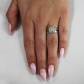 Arabela White zásnubní prsten z bílého zlata