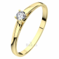 Diona G Briliant (4 mm) jemný zásnubní prsten ze žlutého zlata