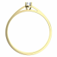 Diona G Briliant (4 mm) jemný zásnubní prsten ze žlutého zlata