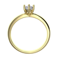 Zurina GW Safír  zásnubní prsten ze žlutého zlata