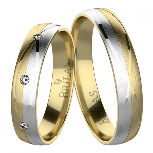 Brenda Colour GW-prsteny v kombinaci bílého a žlutého zlata